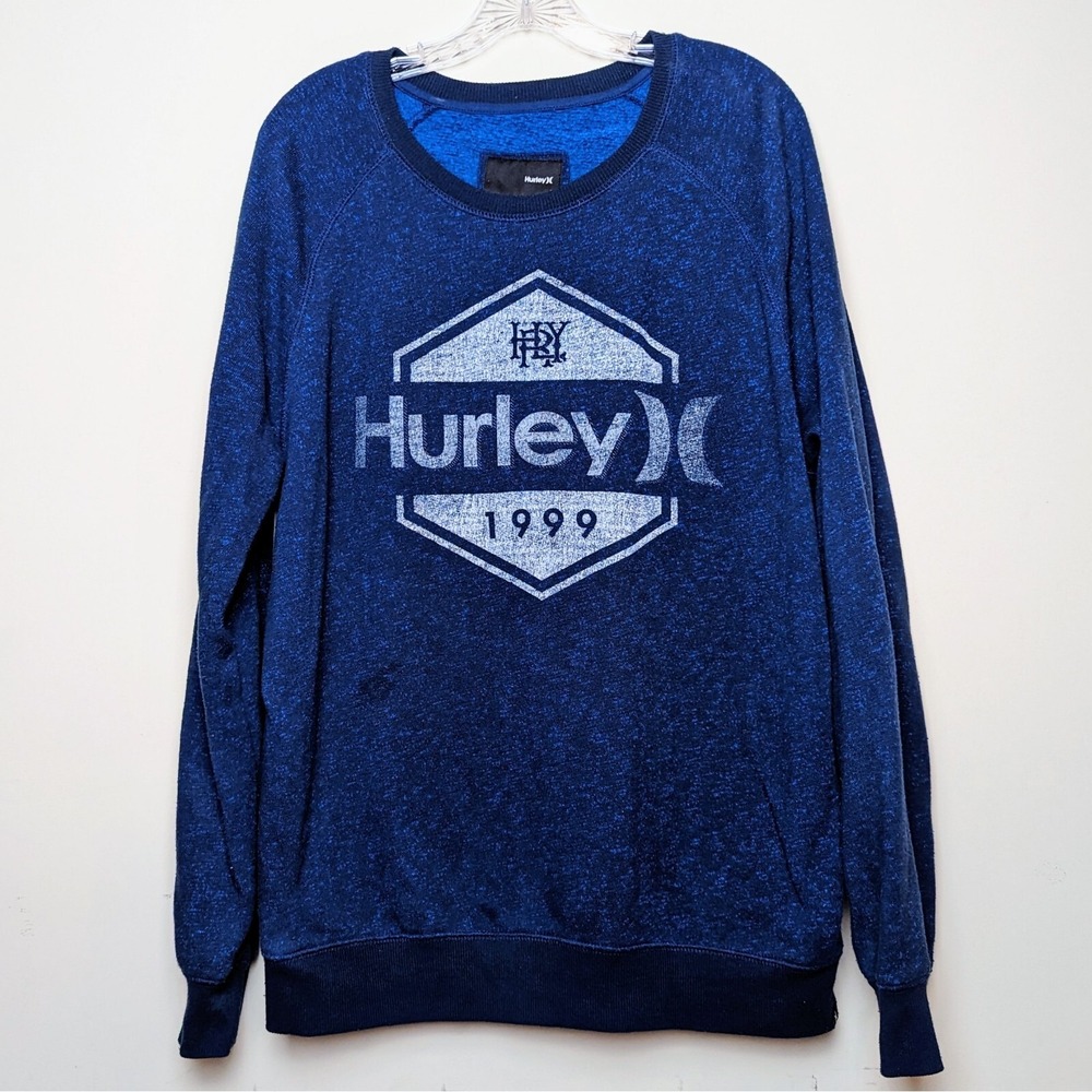 Hurley 1999 Logo Surf Acrylic Sweater Crewneck Sweatshirt Large